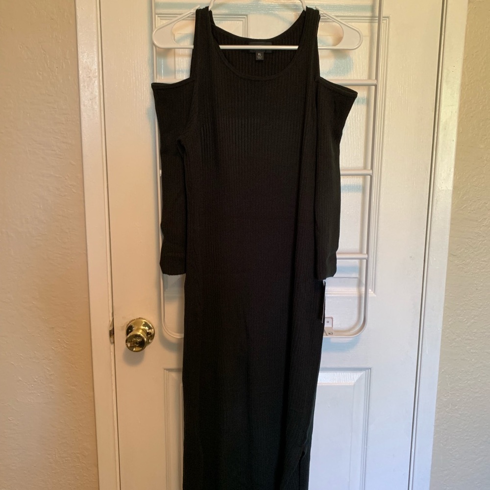 XL Black Mossimo Cold Shoulder Dress
